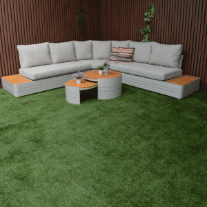 Gartenlounge Zanzibar Premium Weiß Gartenset Aluminium/Holz