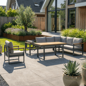 Gartenlounge Cube Essgruppe Anthrazit