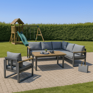 Loungeset Cube Essgruppe Anthrazit