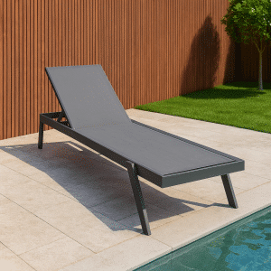 Verstellbarer Liegestuhl Anzio Anthrazit