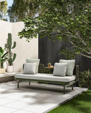 Relaxbank Isabel Grün Verstellbares Gartenlounge