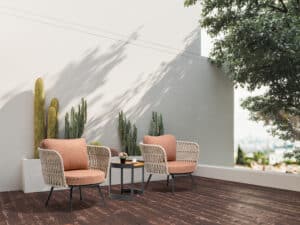 Bistroset Sophia Drehbare Relaxstühle mit Tischchen