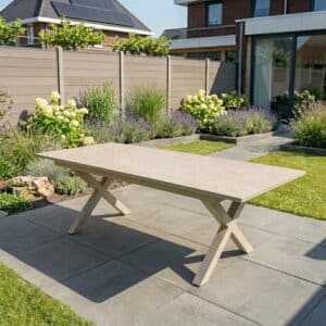 Ausziehtisch Monte Carlo Warmweiß 180–240cm Gartentisch