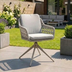 Gartensessel Sevilla Drehbar Warmweiß Relax Dining Kreuzfuß