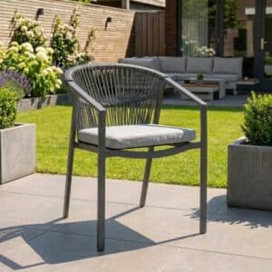 Gartensessel Valencia Anthrazit Relax Dining (stapelbar)