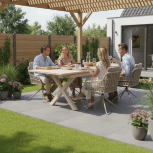 Ausziehtisch Monte Carlo Warmweiß 180–240 cm Gartentisch – J4477W