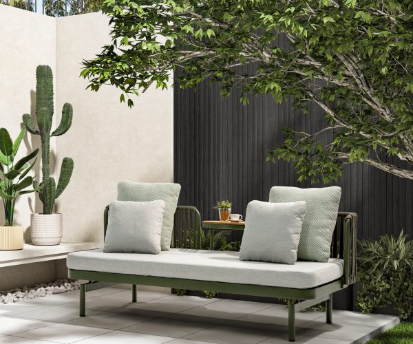 Relaxbank Isabel Grün Verstellbares Gartenlounge