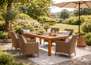 Garten-Essgruppe: Stilvoll im Freien essen und genießen